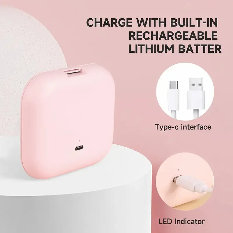 Mini espejo LED con aumento