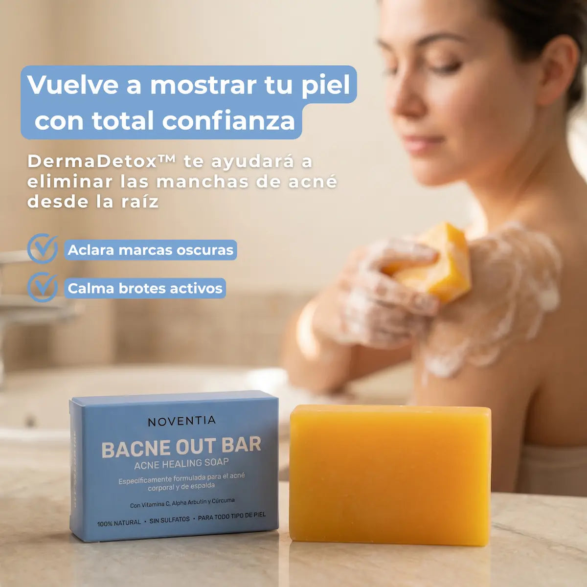 DermaDetox™ - Barra Antiacné para Rostro y Cuerpo